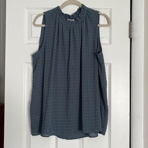 LOFT Outlet Blue Sleeveless Top